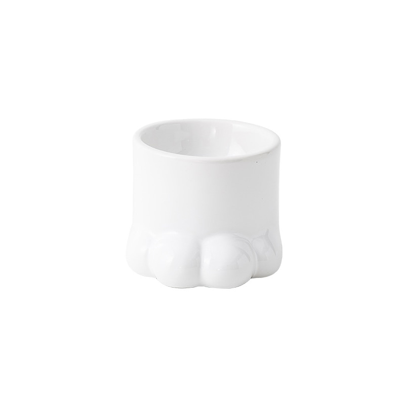 Cute Paw Cat Bowl - white - Cat Bowls