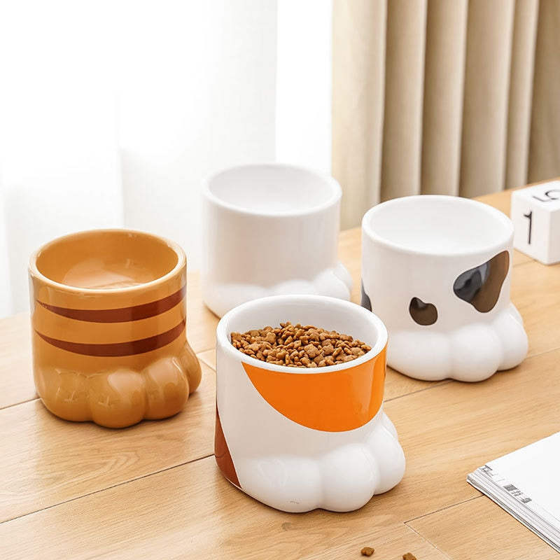 Cute Paw Cat Bowl - Cat Bowls