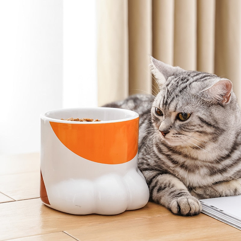 Cute Paw Cat Bowl - Cat Bowls
