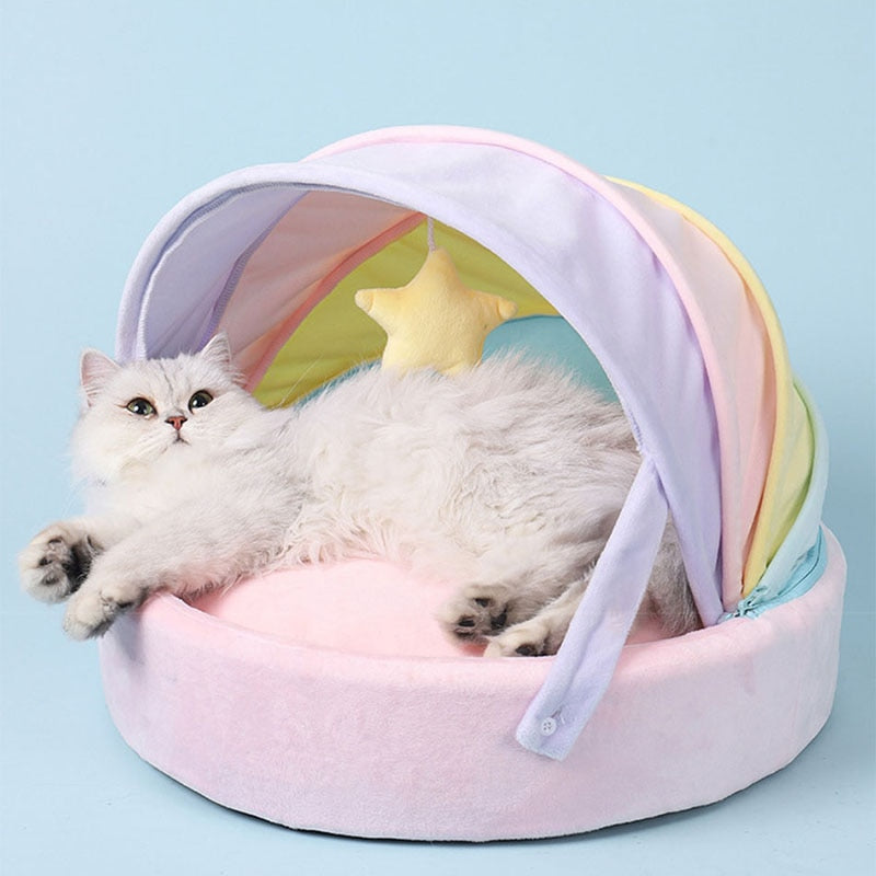 Cute Pink Cat Bed