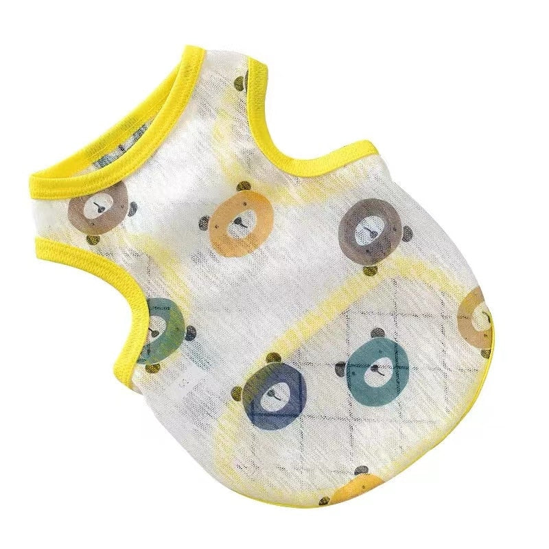 Cute Print Breathable Clothes for Cat - Bear / XS - Clothes