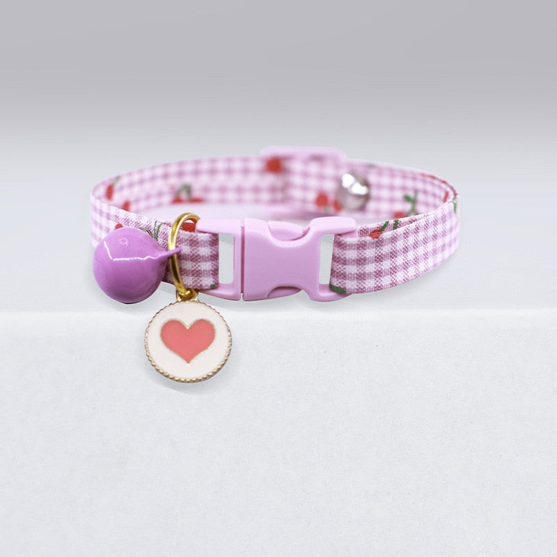 Cutest Pendant Cat Collars - Pink Heart / XS(15-20CM) - Cat