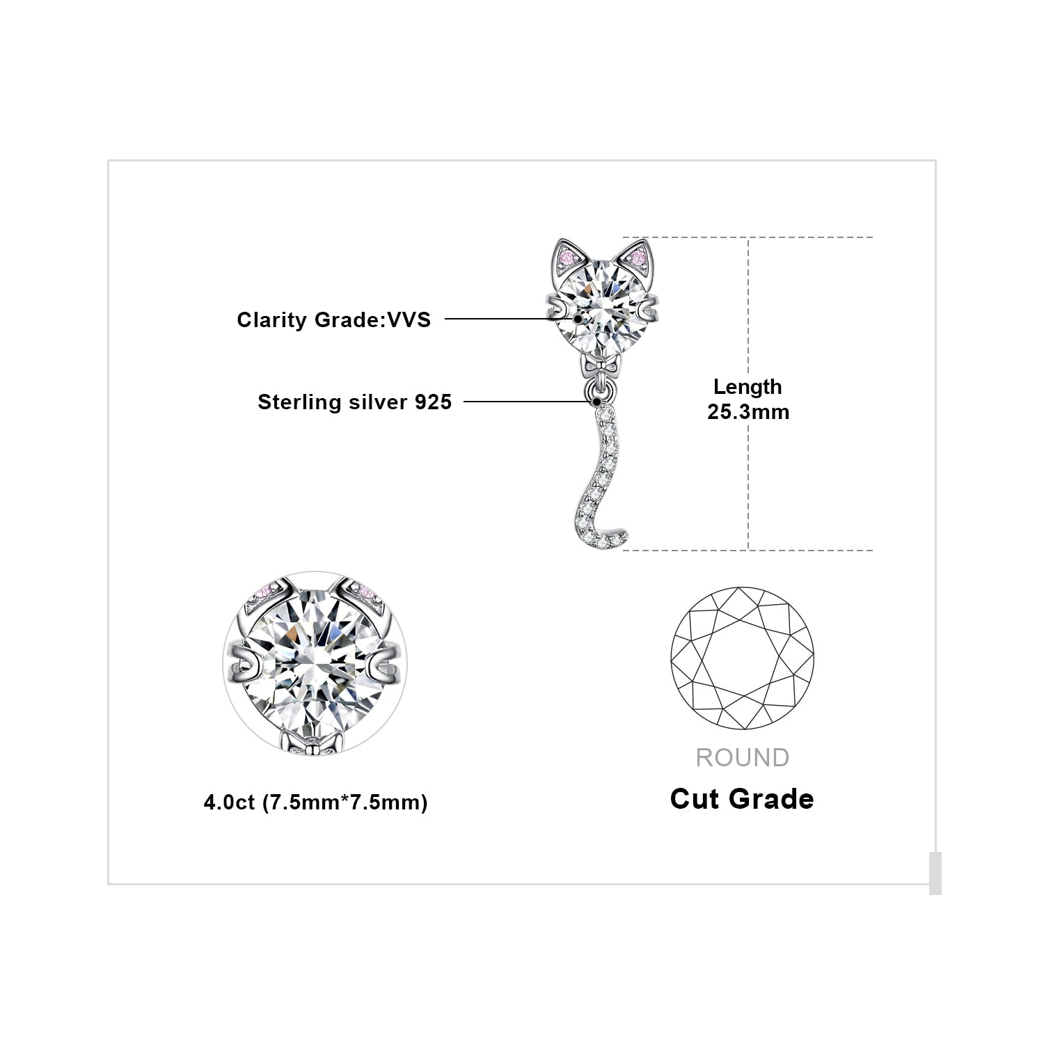 Dangle Cat Earrings - Cat earrings