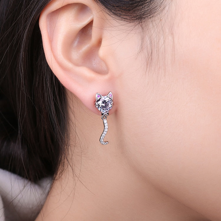 Dangle Cat Earrings - Cat earrings