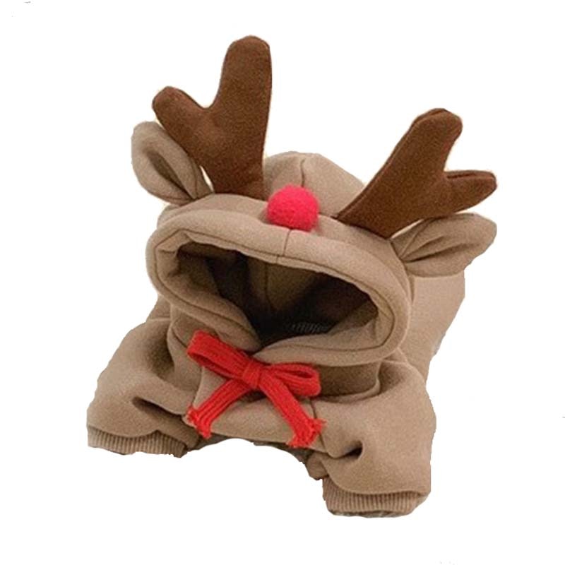 Deer Costume for Cat - Brown / XS