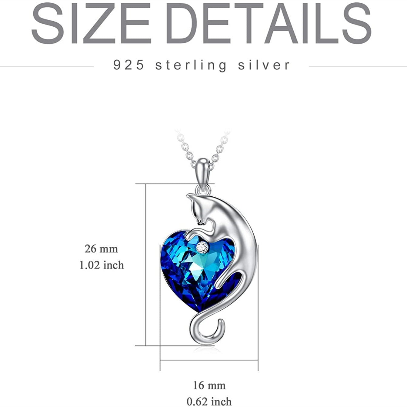 Diamond Cat Necklace - Cat necklace