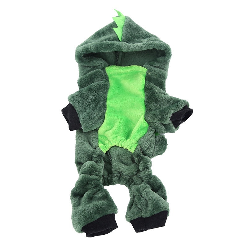 Dinosaur Costume for Cats - Green / XS