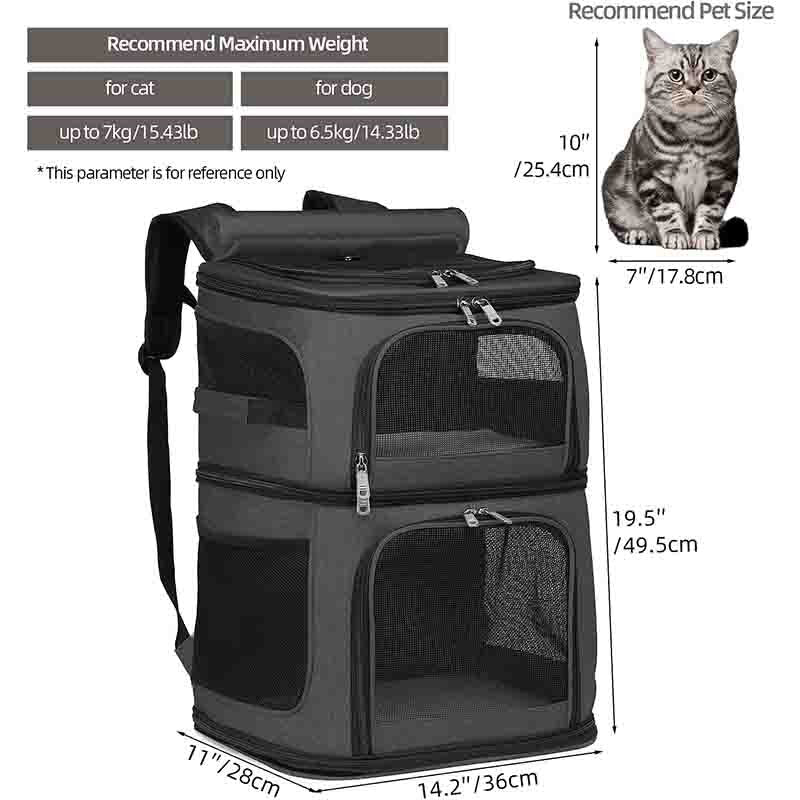 Double Cat Carrier Backpack - Double Cat Carrier Backpack