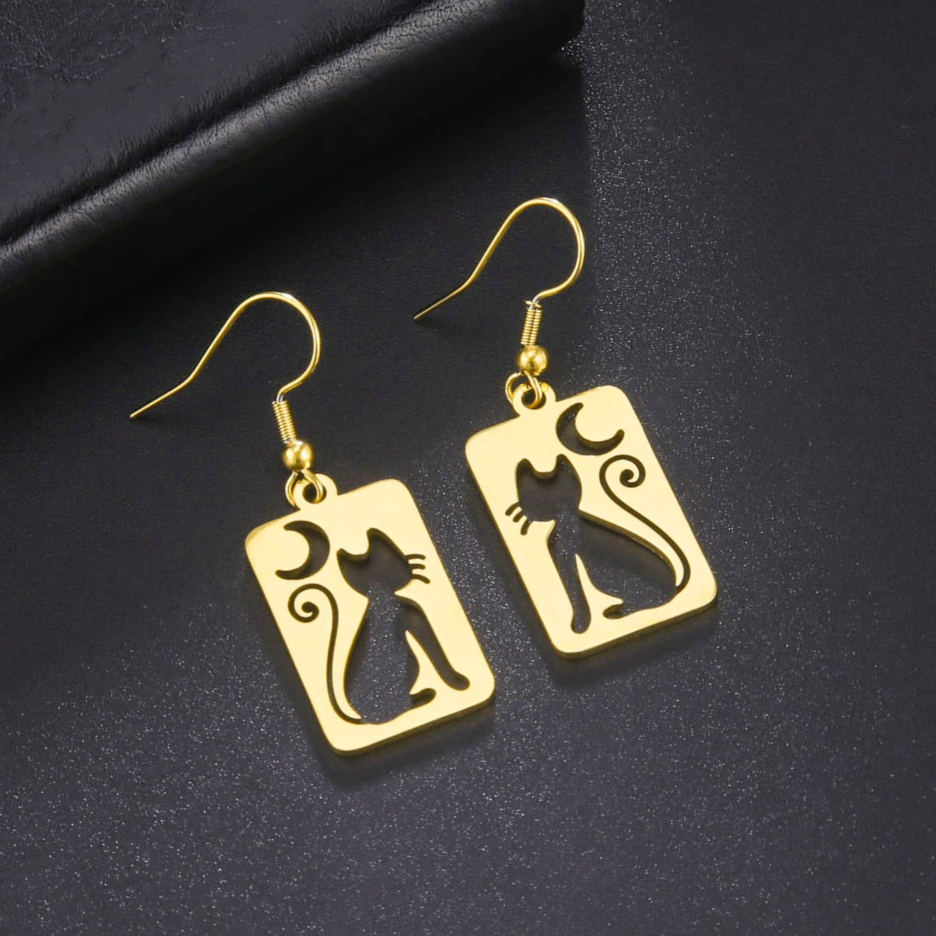 Drop Cat Earrings - Cat earrings