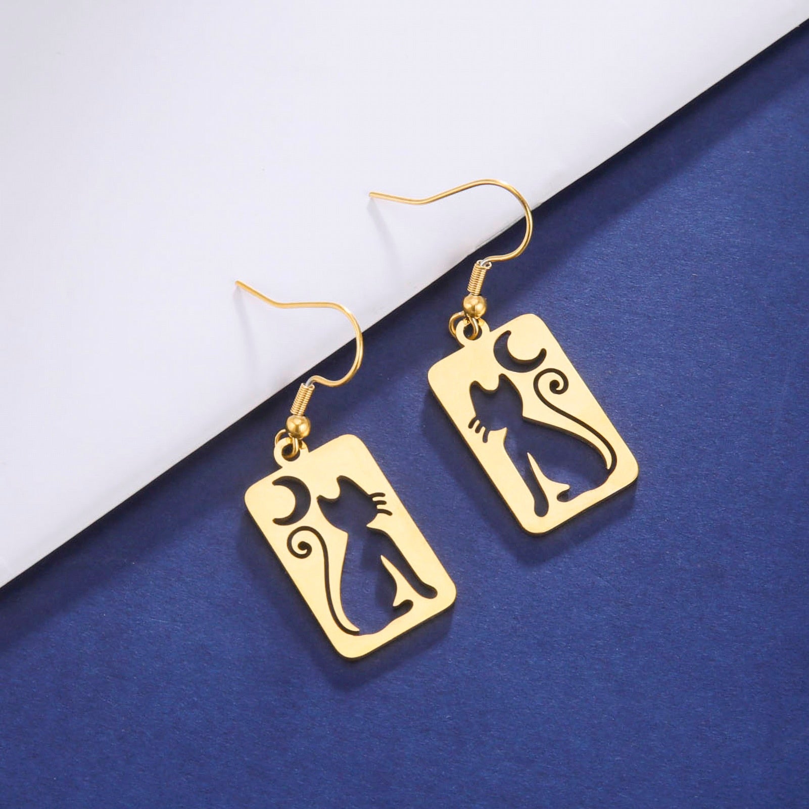 Drop Cat Earrings - Cat earrings