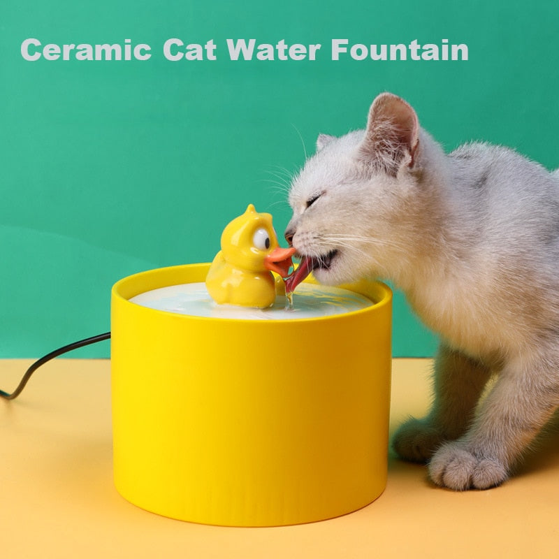 Duck Cat Water Fountain - Cat water fountain