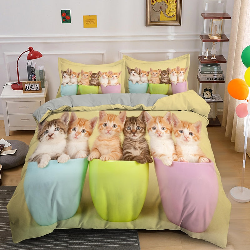 Duvet Cover that Repels Cat Hair - Yellow / US Twin