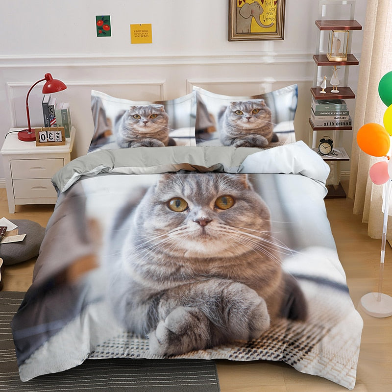 Duvet Cover that Repels Cat Hair - White / US Twin 173x218cm