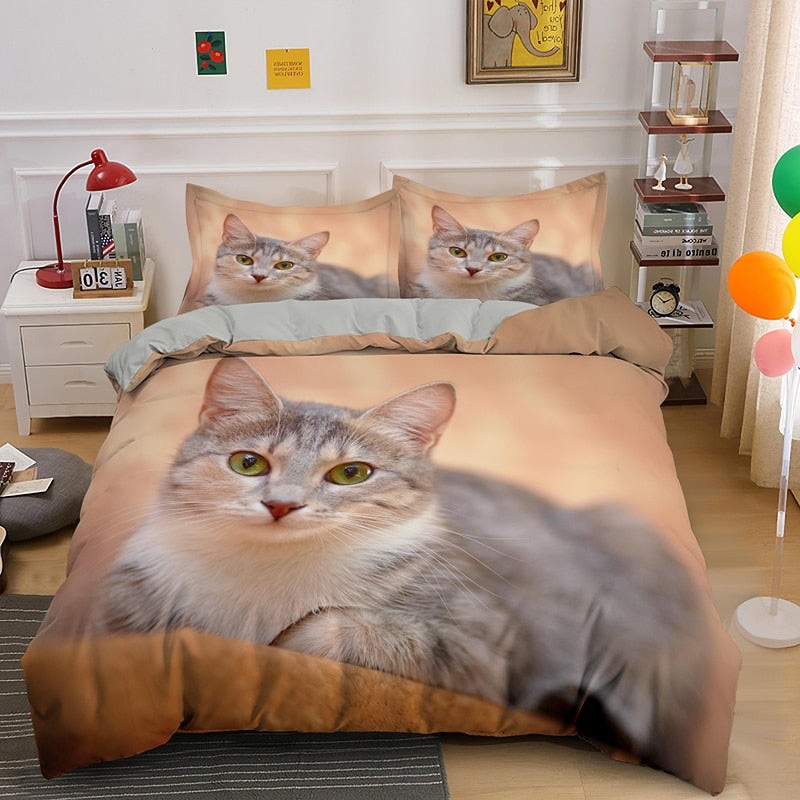 Duvet Cover that Repels Cat Hair - Beige / US Twin 173x218cm