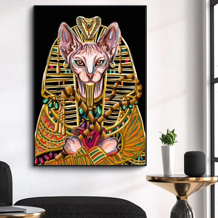 Egyptian Cat Painting