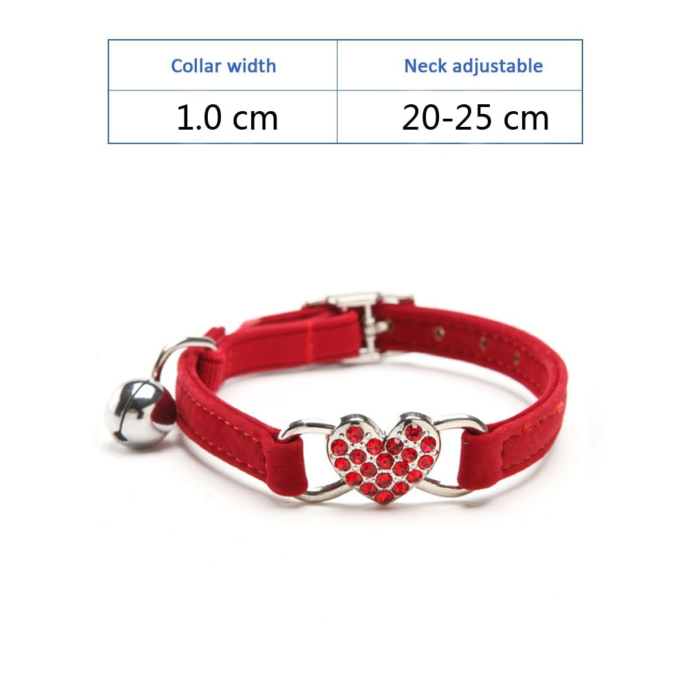 Elastic Cat Collars - Red - Cat collars