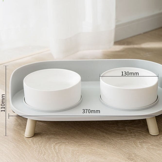 Elegant Cat Bowl - Gray - Cat Bowls