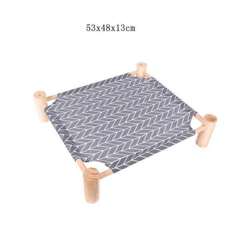 Elevated Cat Bed - Grey Arrow