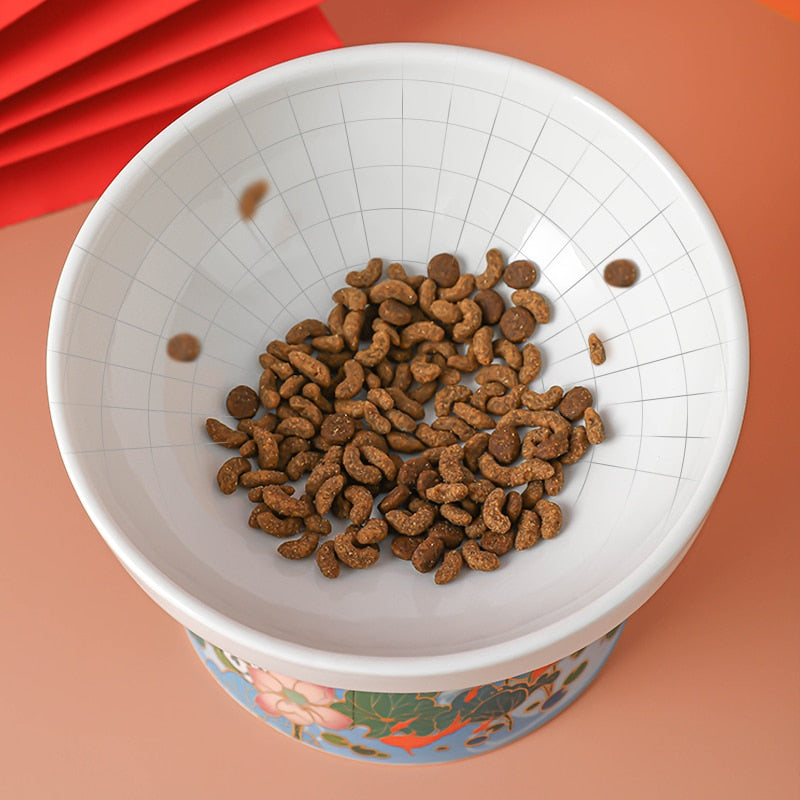 Elevated Ceramic Cat Bowl - Cat Bowls