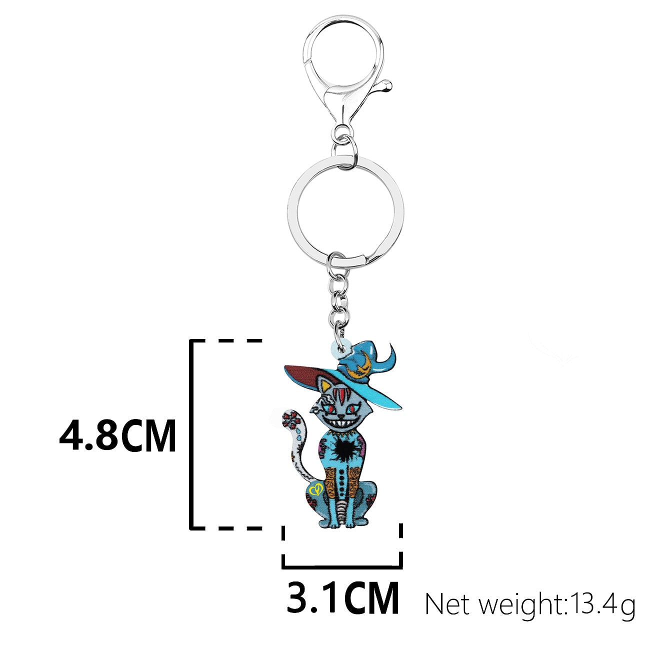 Evil Cat Keychain - Cat Keychains