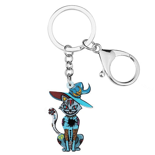 Evil Cat Keychain - Cat Keychains