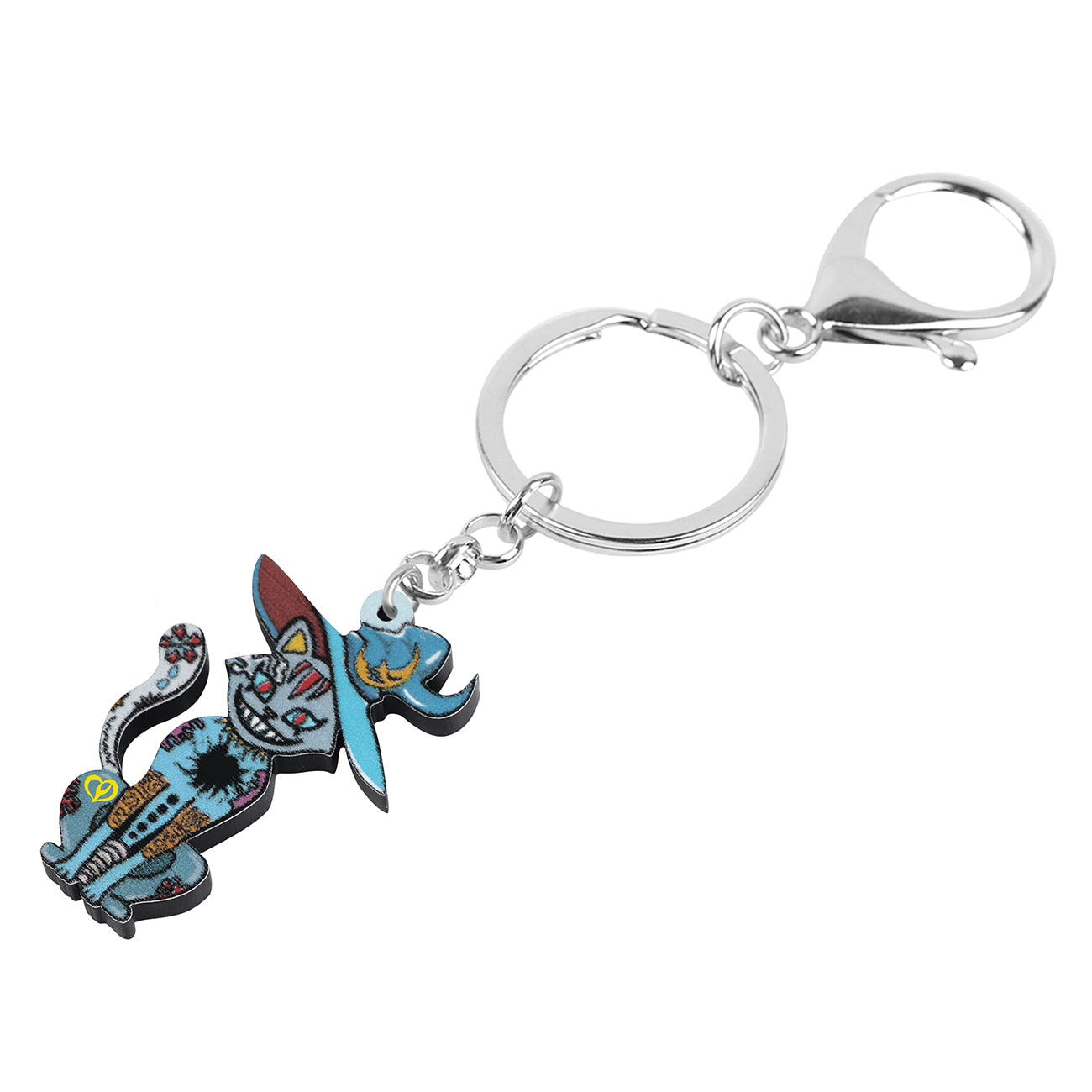 Evil Cat Keychain - Cat Keychains