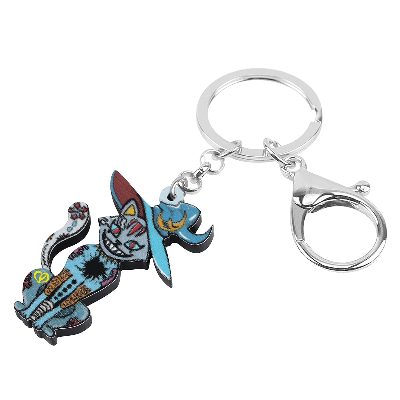 Evil Cat Keychain - Cat Keychains