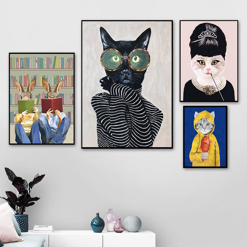 Fancy Cat Painting