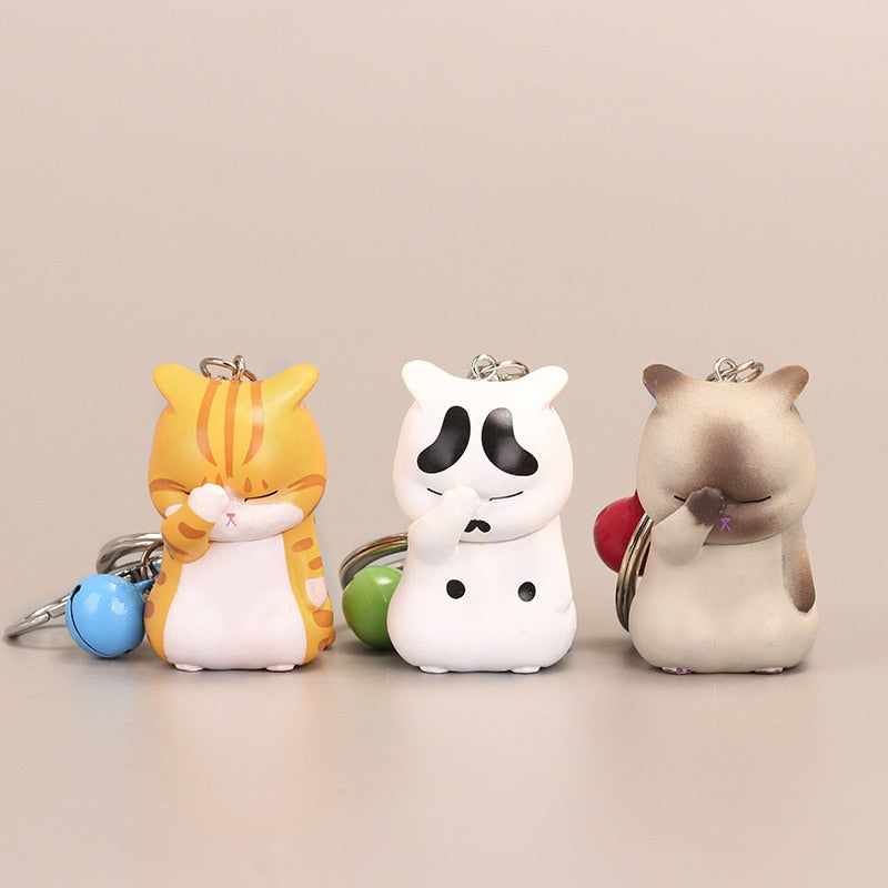 Fat Cat Keychain - Cat Keychains