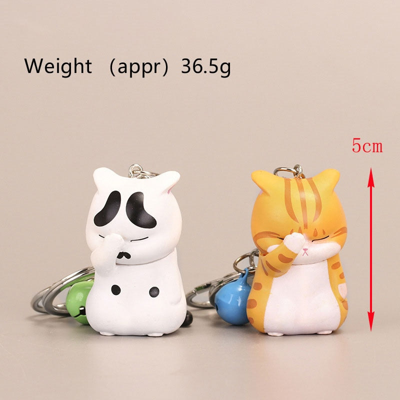 Fat Cat Keychain - Cat Keychains