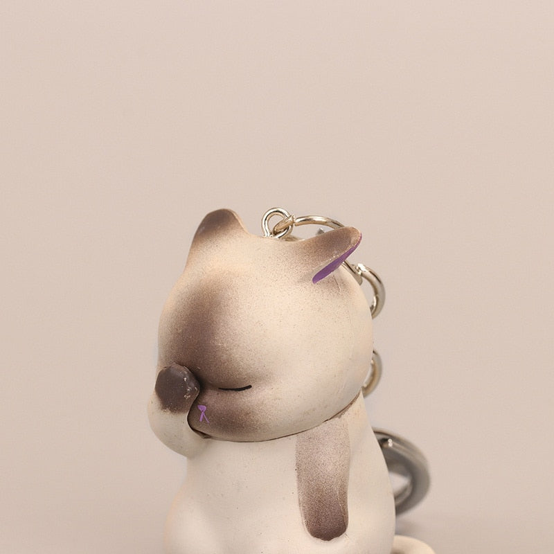 Fat Cat Keychain - Cat Keychains