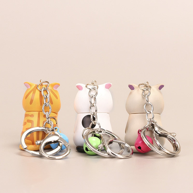 Fat Cat Keychain - Cat Keychains