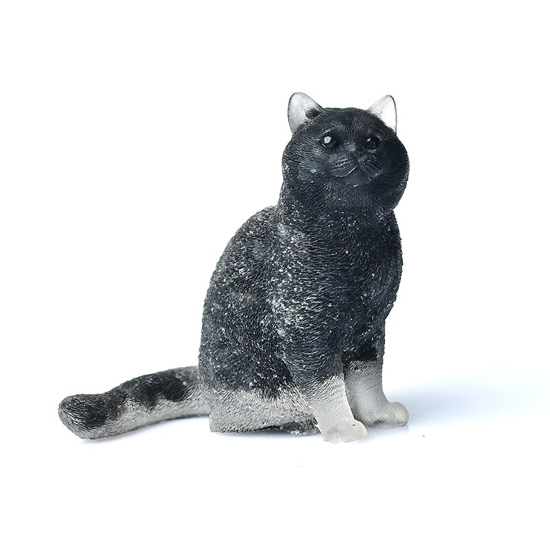 Fat Cat Statue - Plum