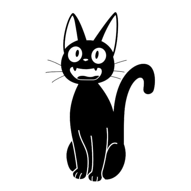 Felix the Cat Stickers - Black / 15CM