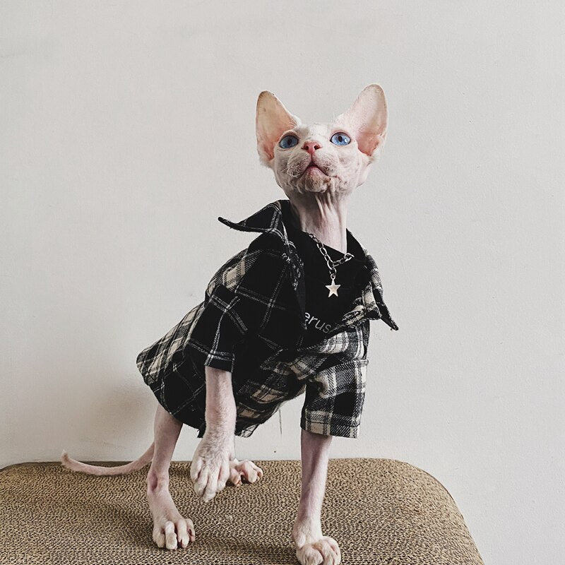 Flannel Shirt for Cat - Shirts for Cats