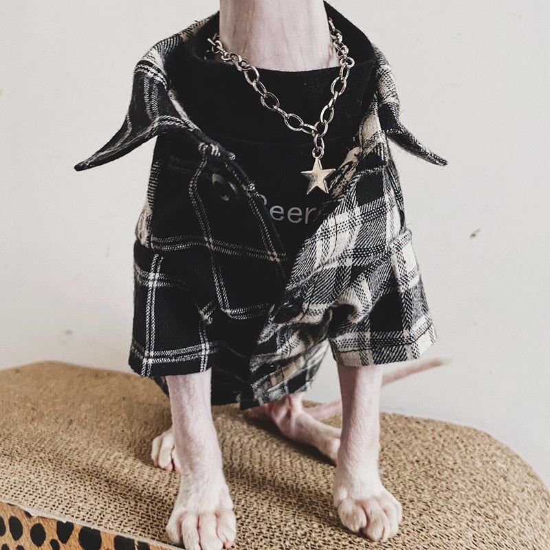 Flannel Shirt for Cat - Shirts for Cats