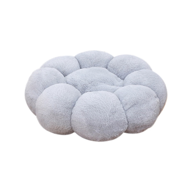 Flower Cat Bed - Grey / S