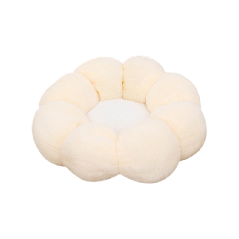 Flower Cat Bed - Yellow / S