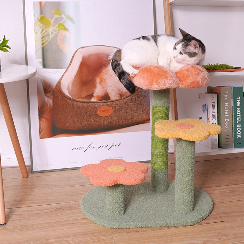 Flower Cat Scratching Post - Cat scratching post
