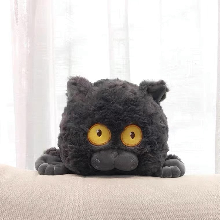 Fluffy Black Cat Plush - Fluffy Black Cat Plush