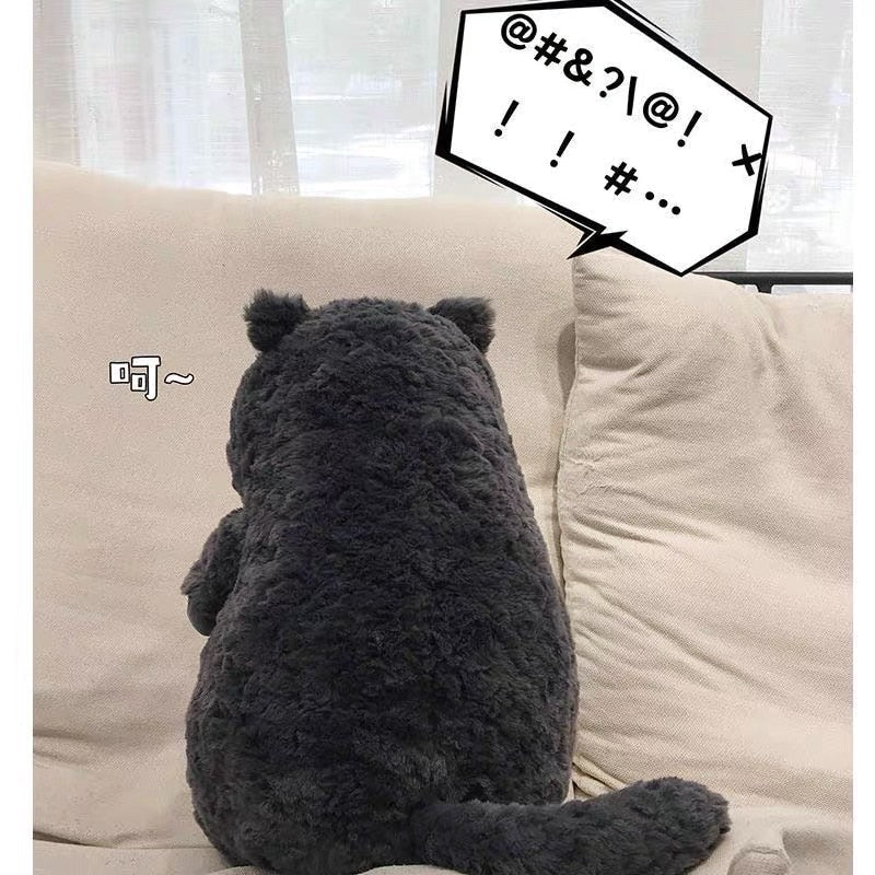 Fluffy Black Cat Plush - Fluffy Black Cat Plush