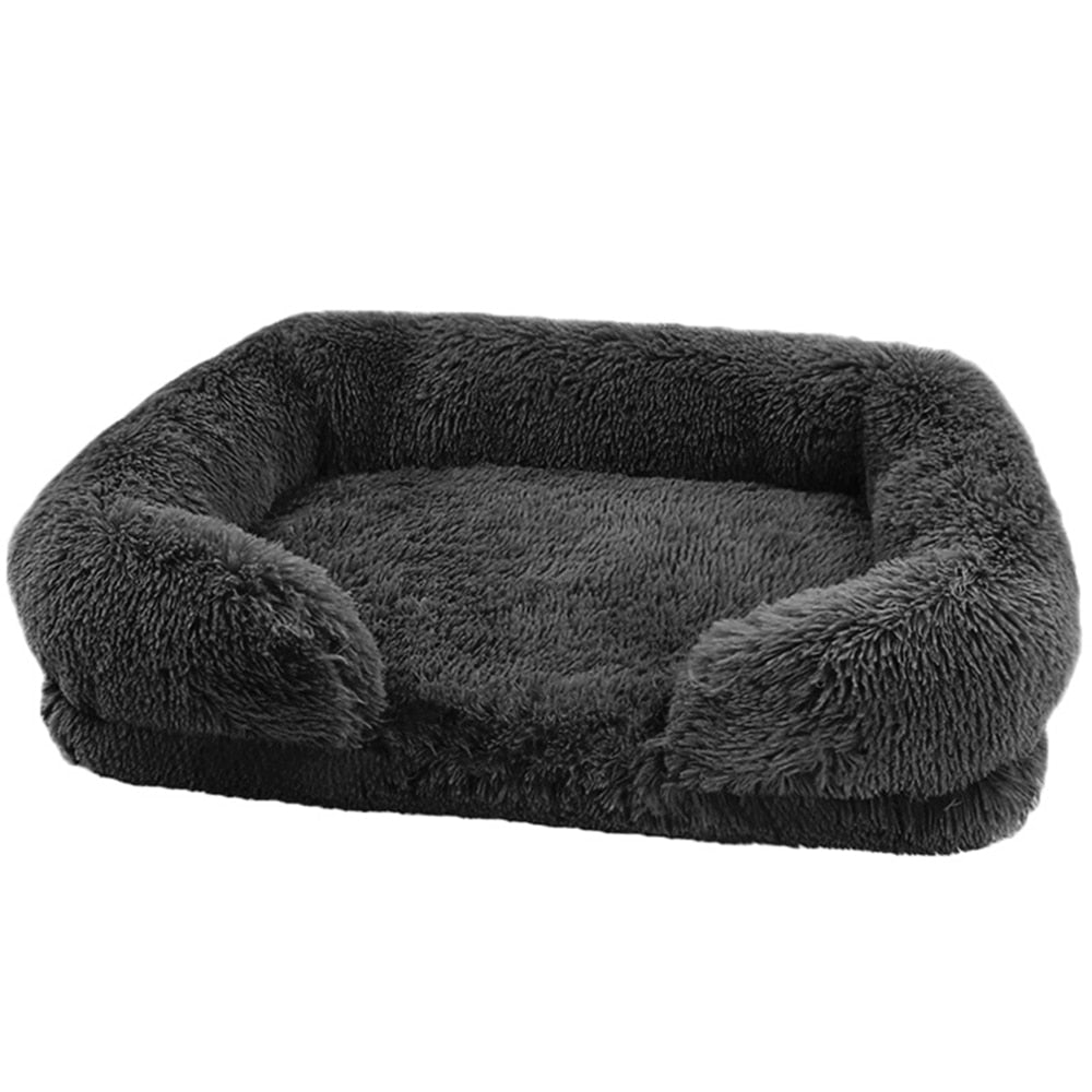 Fluffy Cat Bed - Black / S / United States