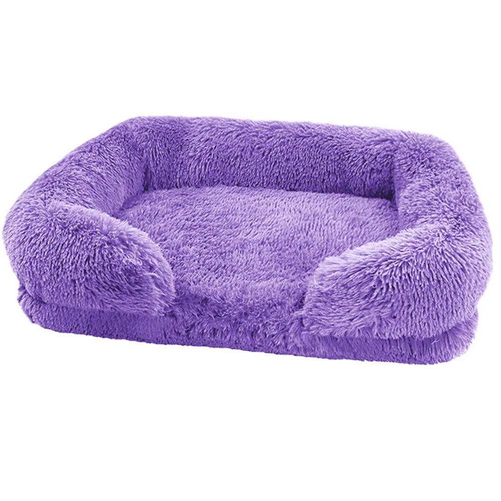 Fluffy Cat Bed - Purple / S / United States