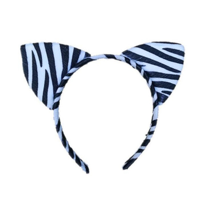 Fluffy Cat Ears Headband - 1540-10 - Fluffy Cat Ears