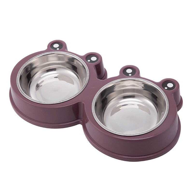 Frog Cat Bowl - Purple - Cat Bowls