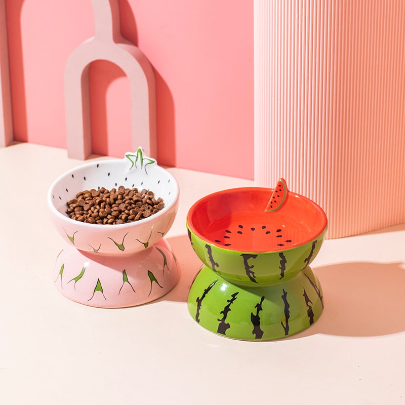 Fruit Ceramic Cat Bowl - Cat Bowls