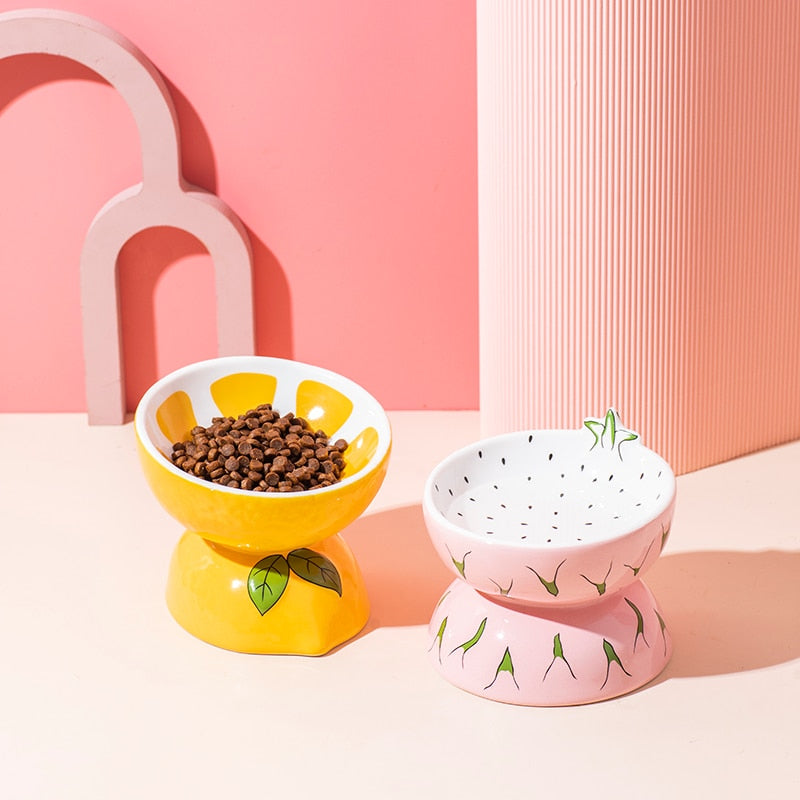 Fruit Ceramic Cat Bowl - Cat Bowls