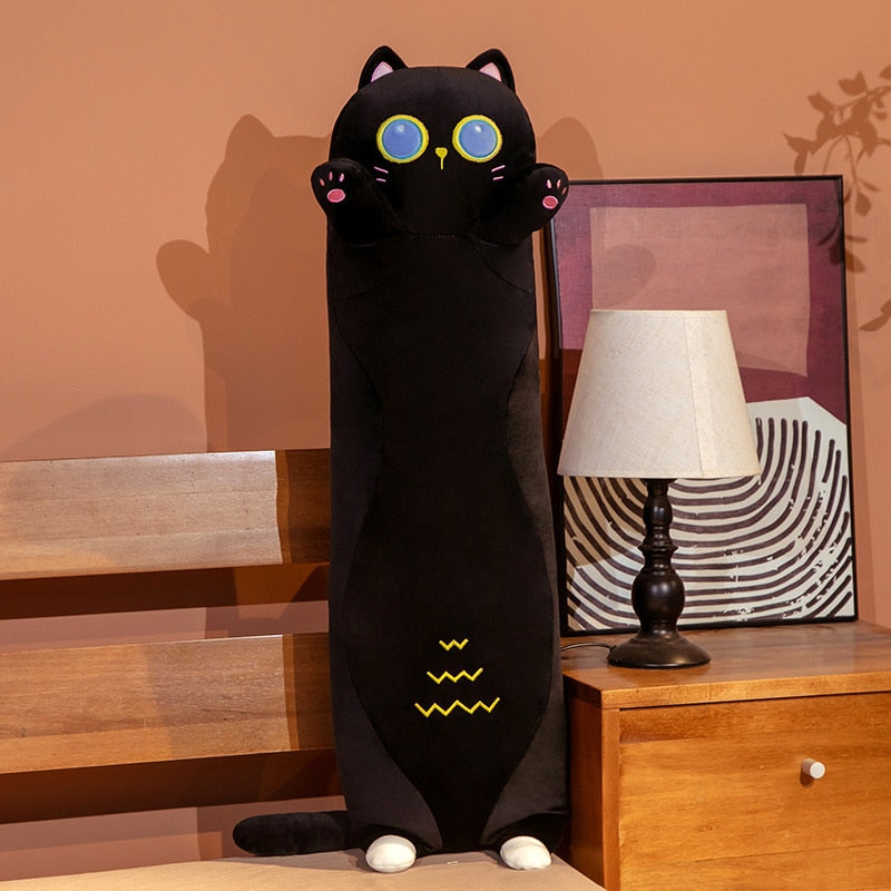 Giant Black Cat Plush - 90cm - Giant Black Cat Plush