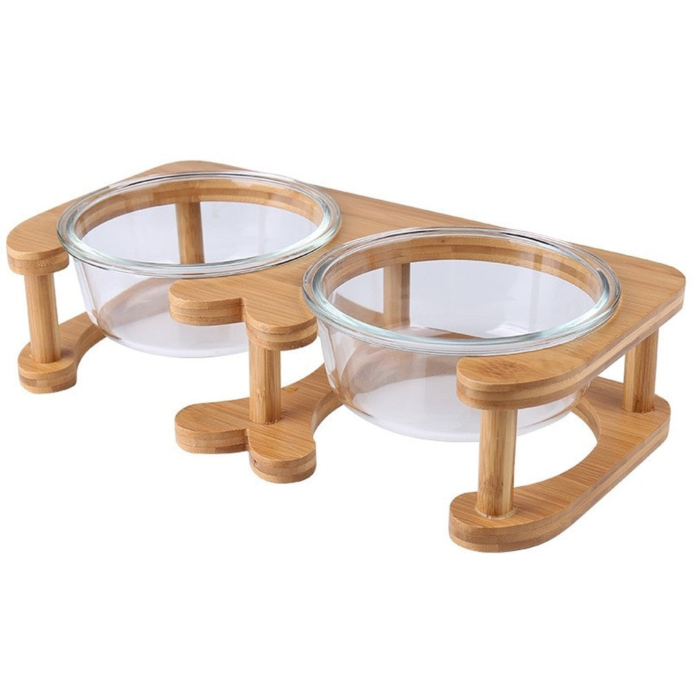 Glass Cat Bowls - Cat Bowls