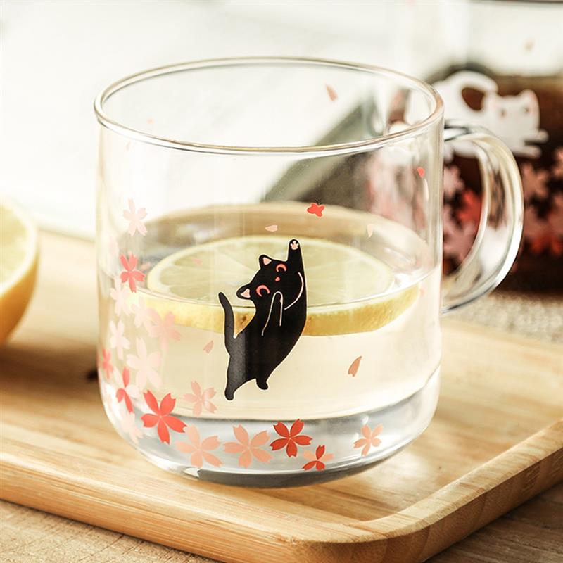 Glass Cat Mug